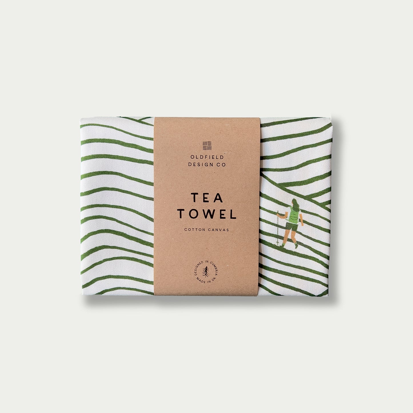 Walking Pattern Tea Towel
