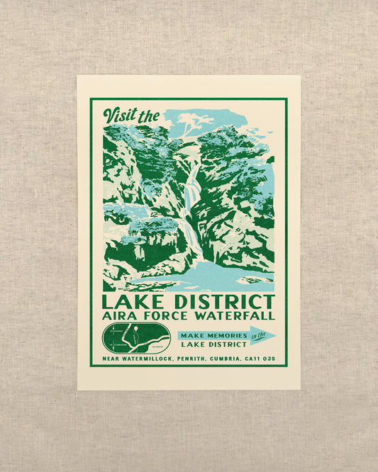 Vintage Lake District Advert Print