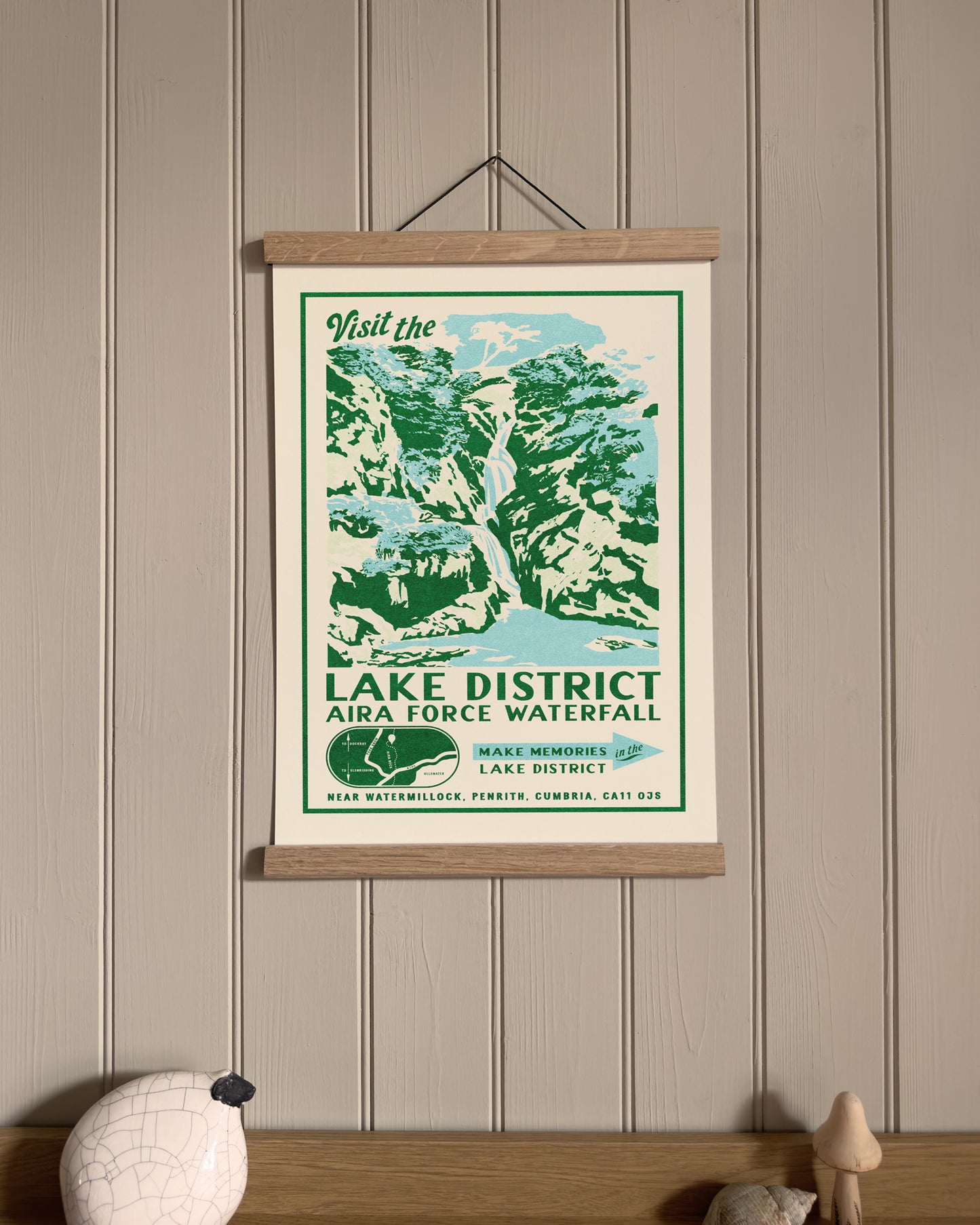 Vintage Lake District Advert Print