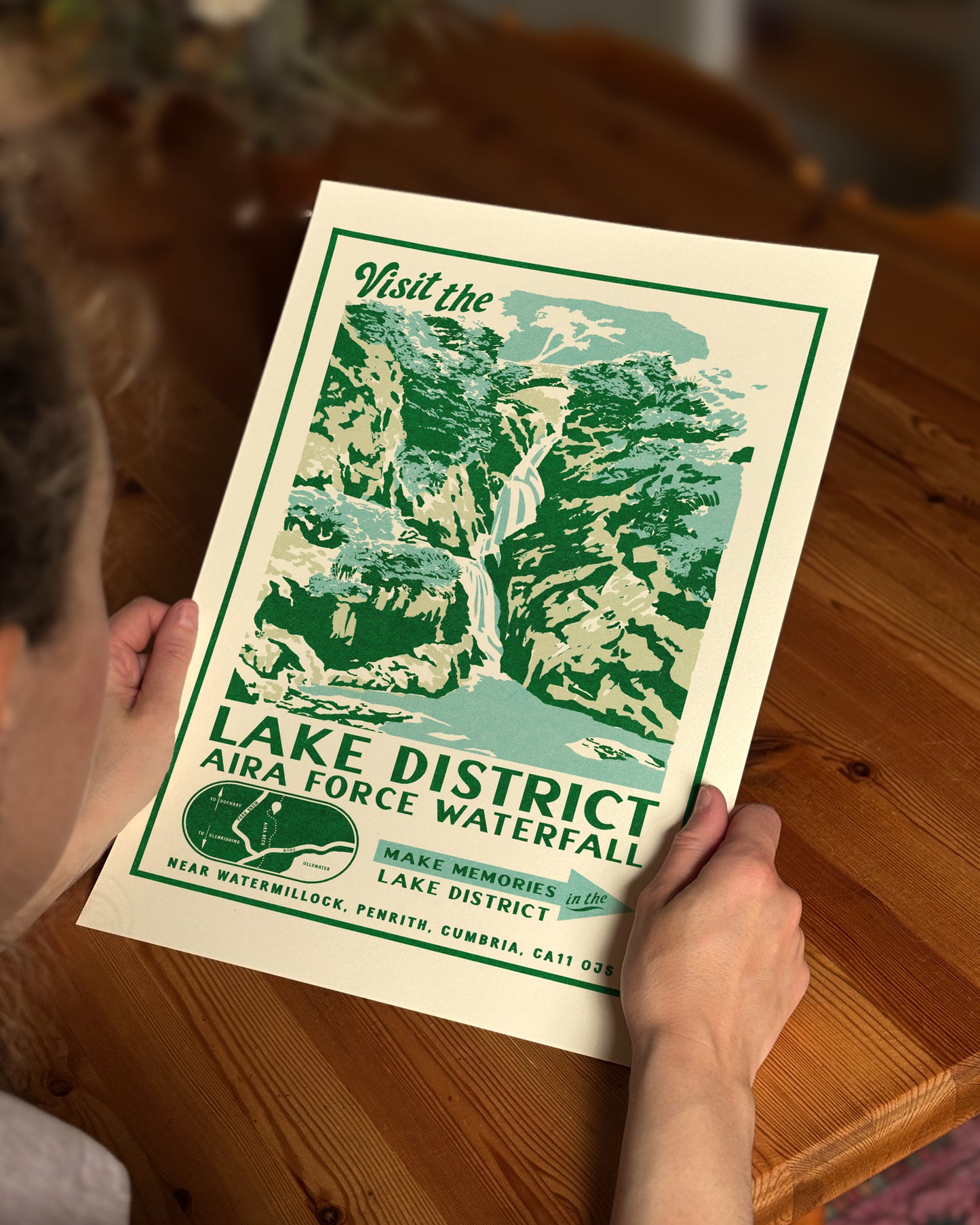Vintage Lake District Advert Print
