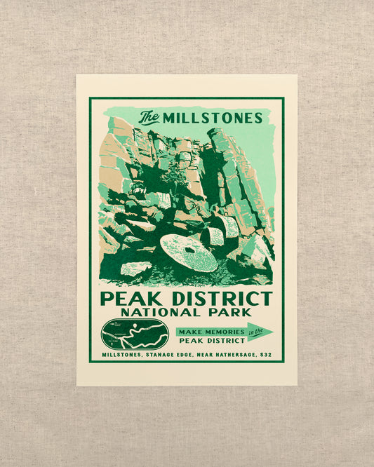 Vintage Peak District Advert Print
