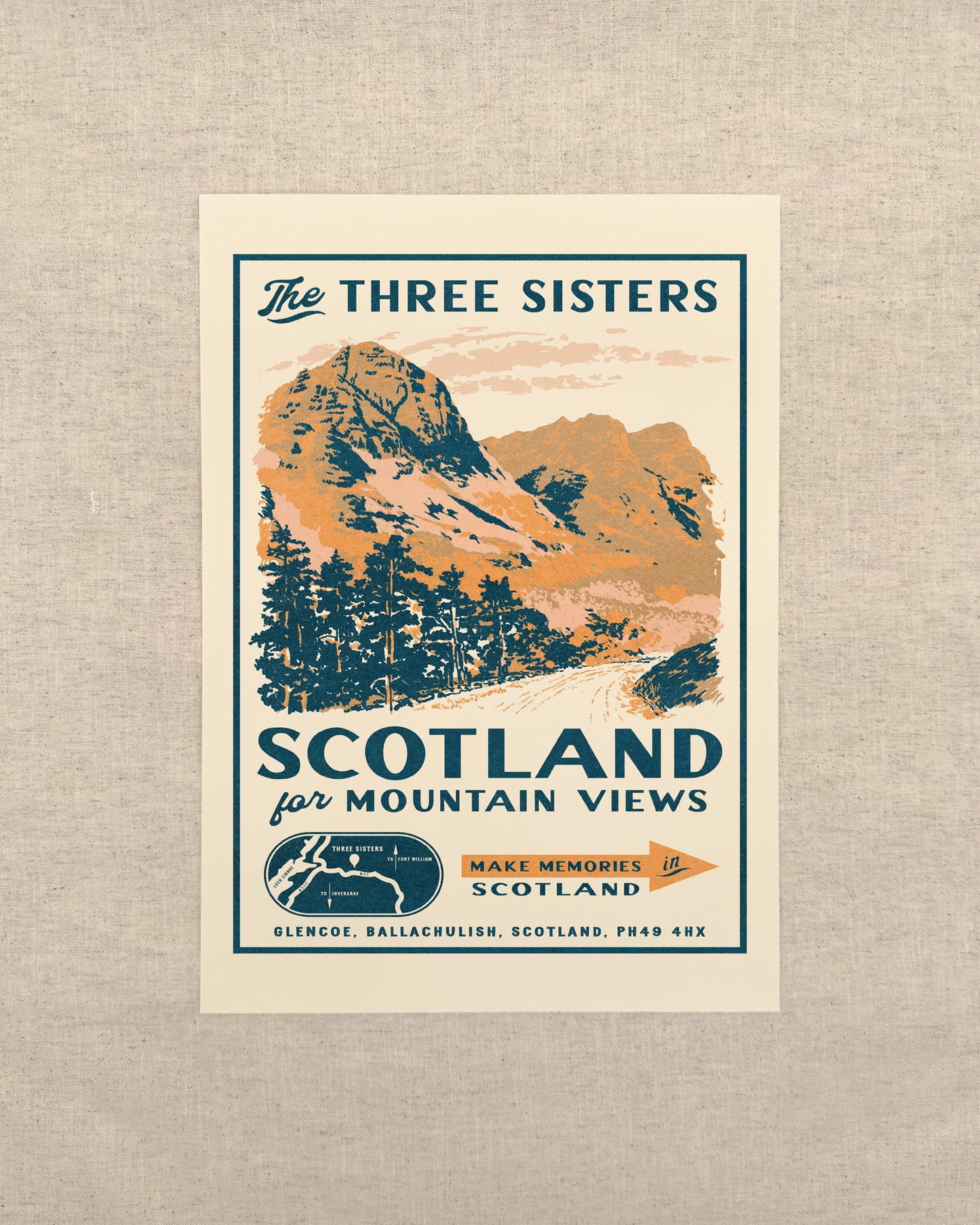 Vintage Scotland Advert Print