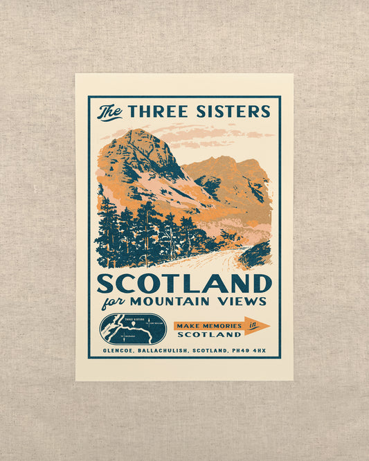 Vintage Scotland Advert Print