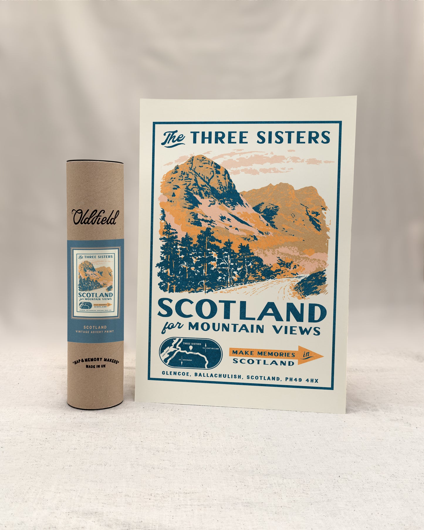 Vintage Scotland Advert Print