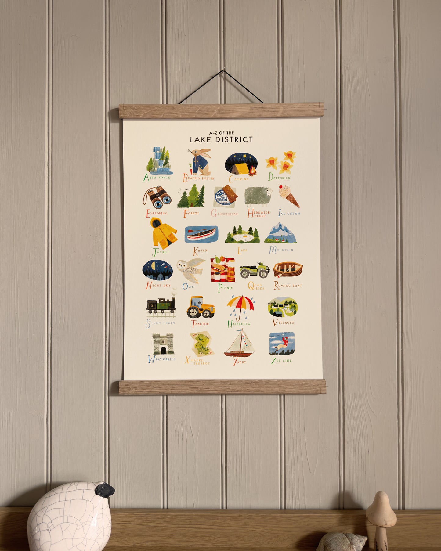 A-Z Lake District A3 Print