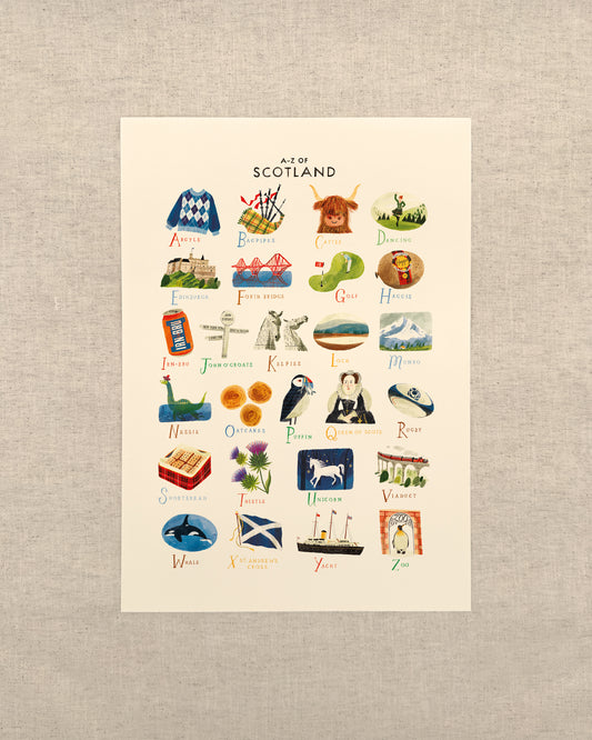 A-Z Scotland A3 Print