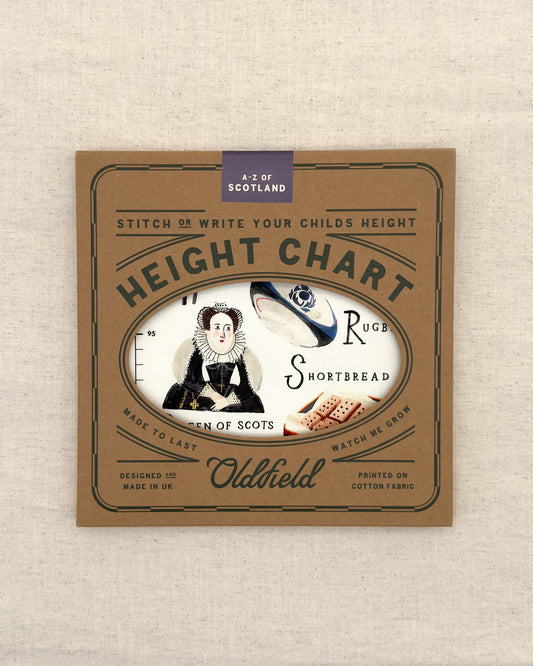 Scotland A-Z Children's Fabric Height Chart