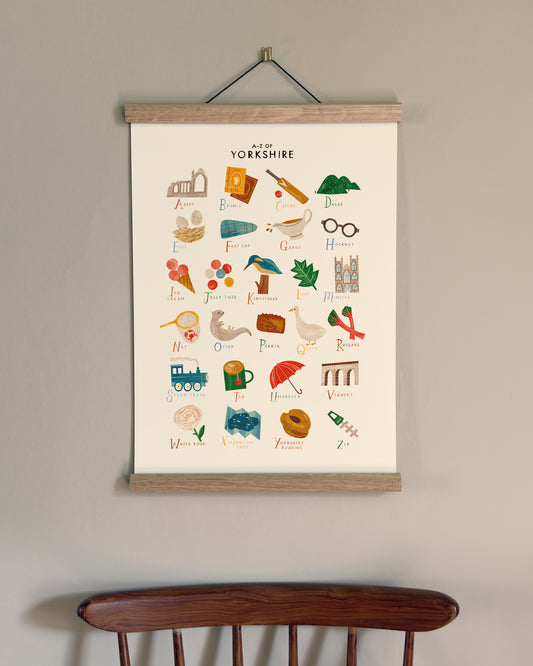 A-Z Yorkshire A3 Print