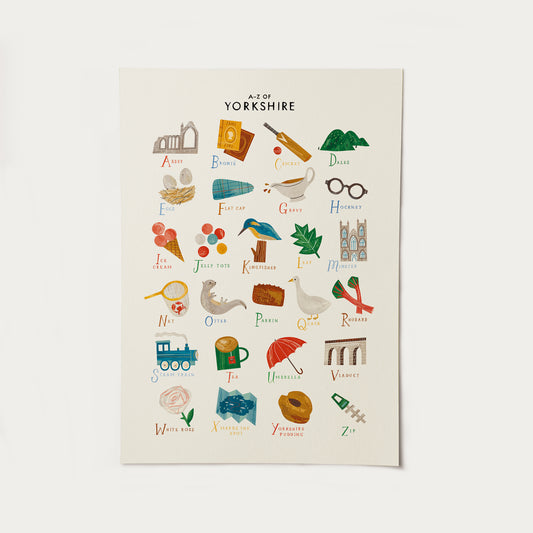 A-Z Yorkshire A3 Print