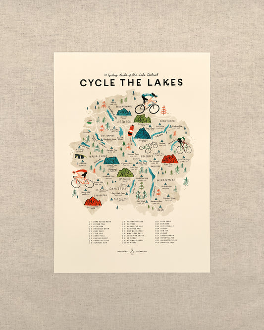 Cycle the Lakes A3 Map Checklist
