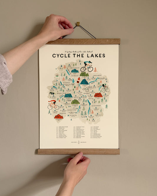 Cycle the Lakes A3 Map Checklist
