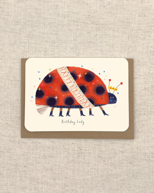 Birthday Ladybird Greetings Card