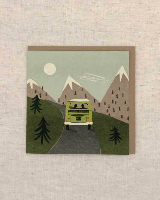 Campervan Road Trip Greetings Card
