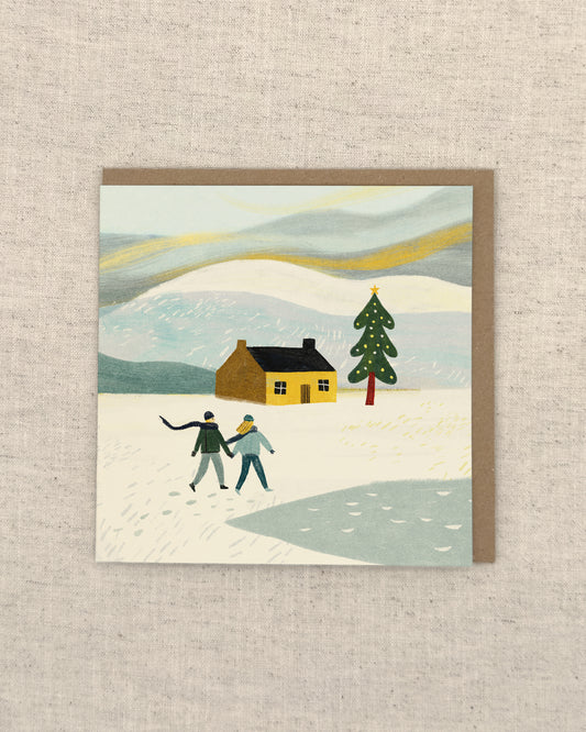 Christmas Walk Greetings Card