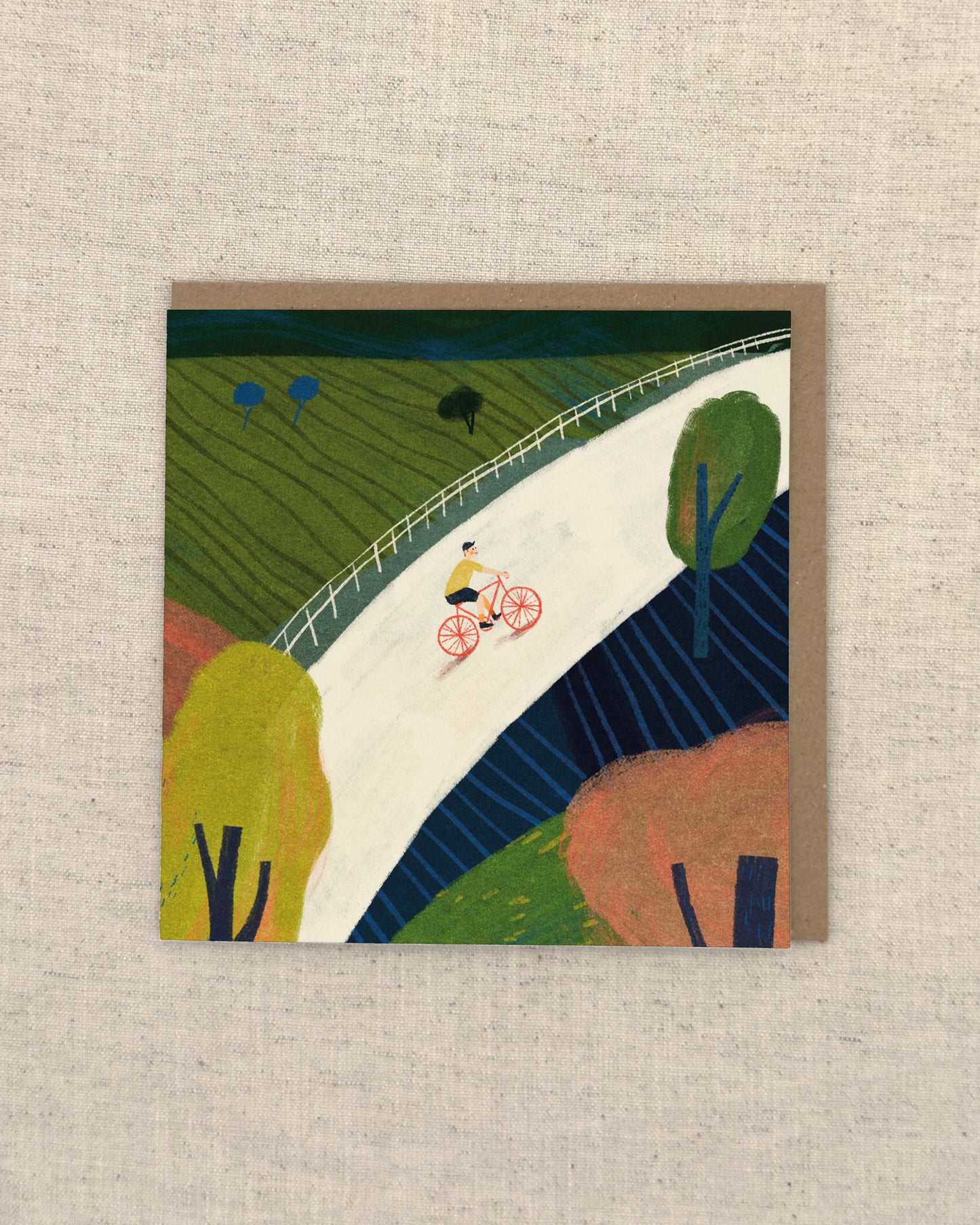 Countryside Cycle Greetings Card