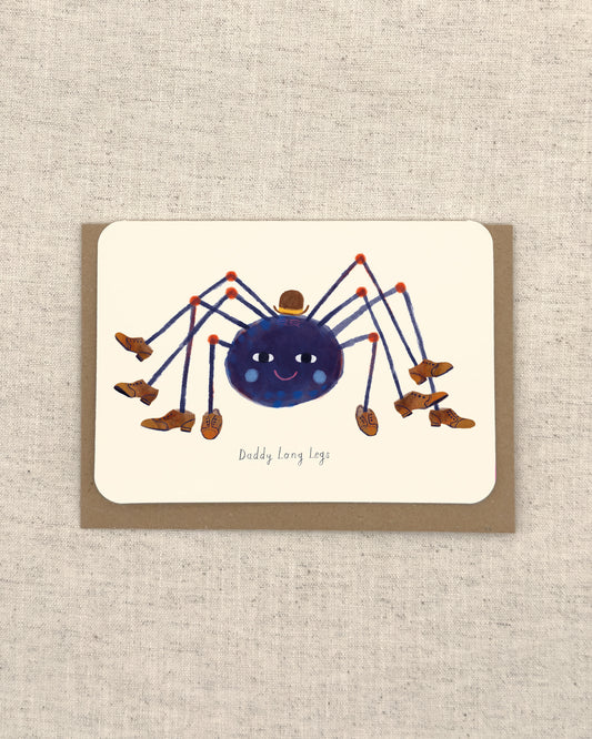Daddy Long Legs Greetings Card