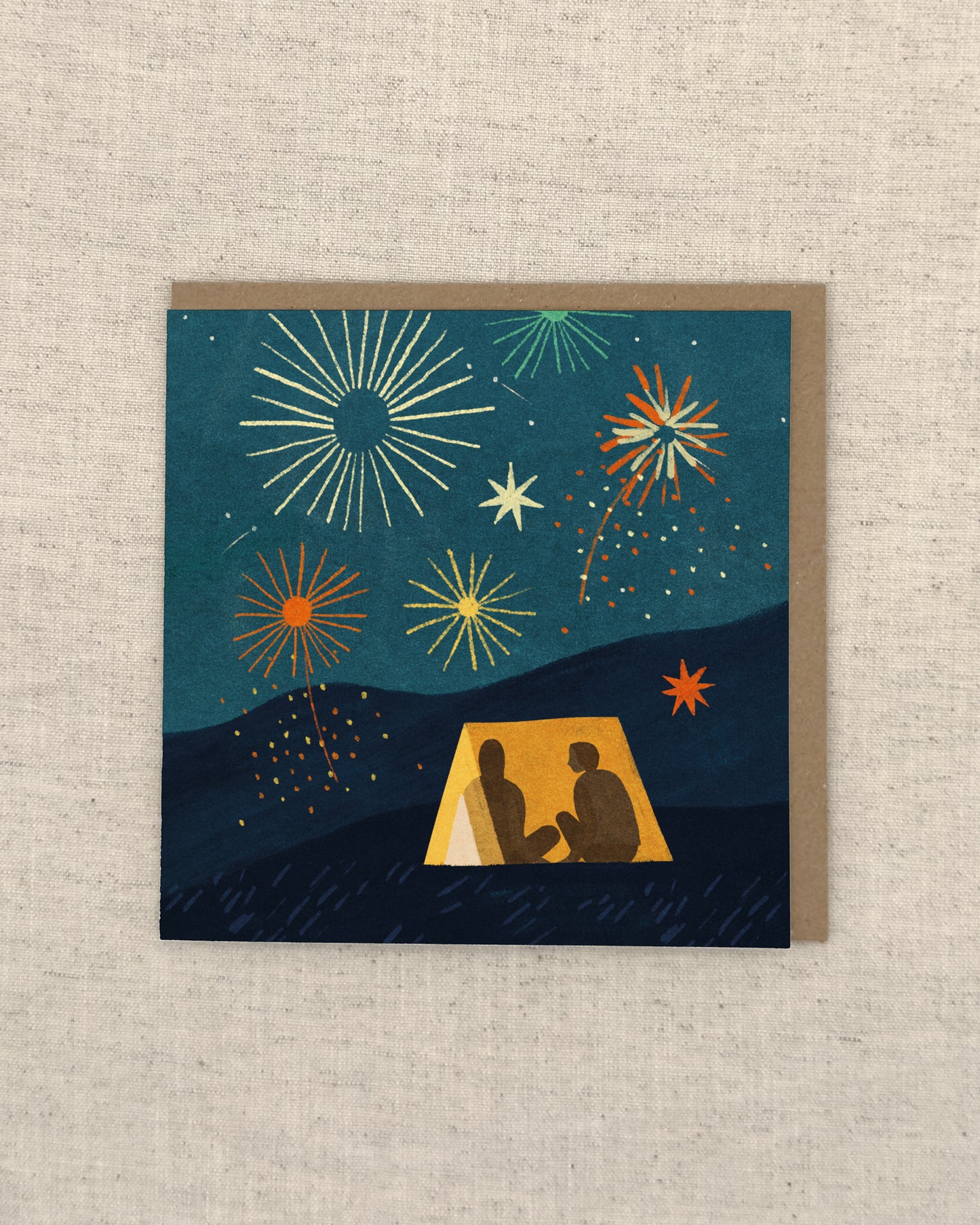 Fireworks Greetings Card