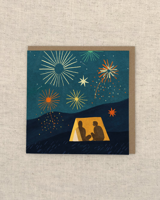 Fireworks Greetings Card