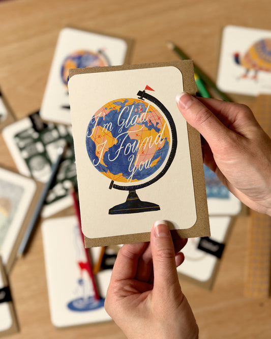 Glad I Found You Greetings Card
