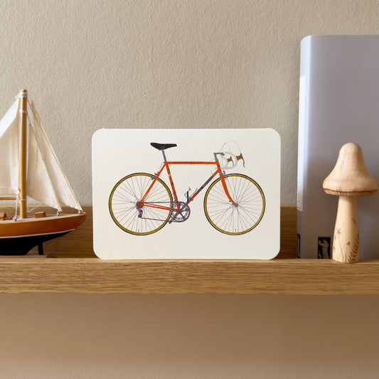 Retro Bicycle Greetings Card