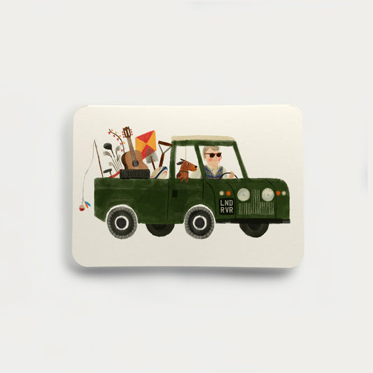 Dad's Land Rover Greetings Card