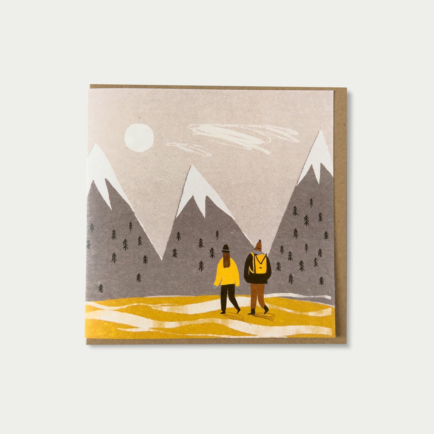 Mountain Walk Greetings Card