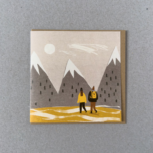 Mountain Walk Greetings Card