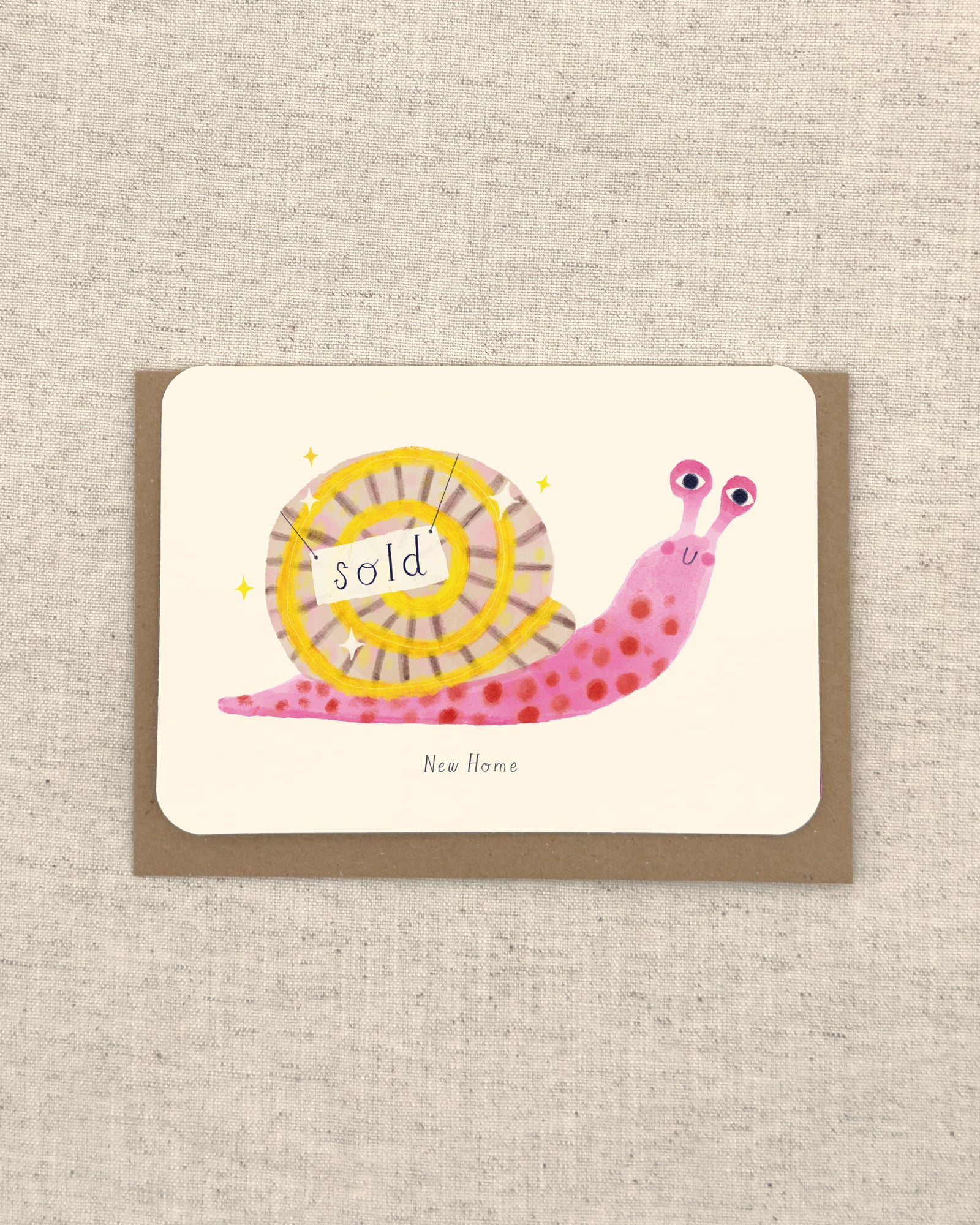 New Home Snail Greetings Card – oldfielddesignco