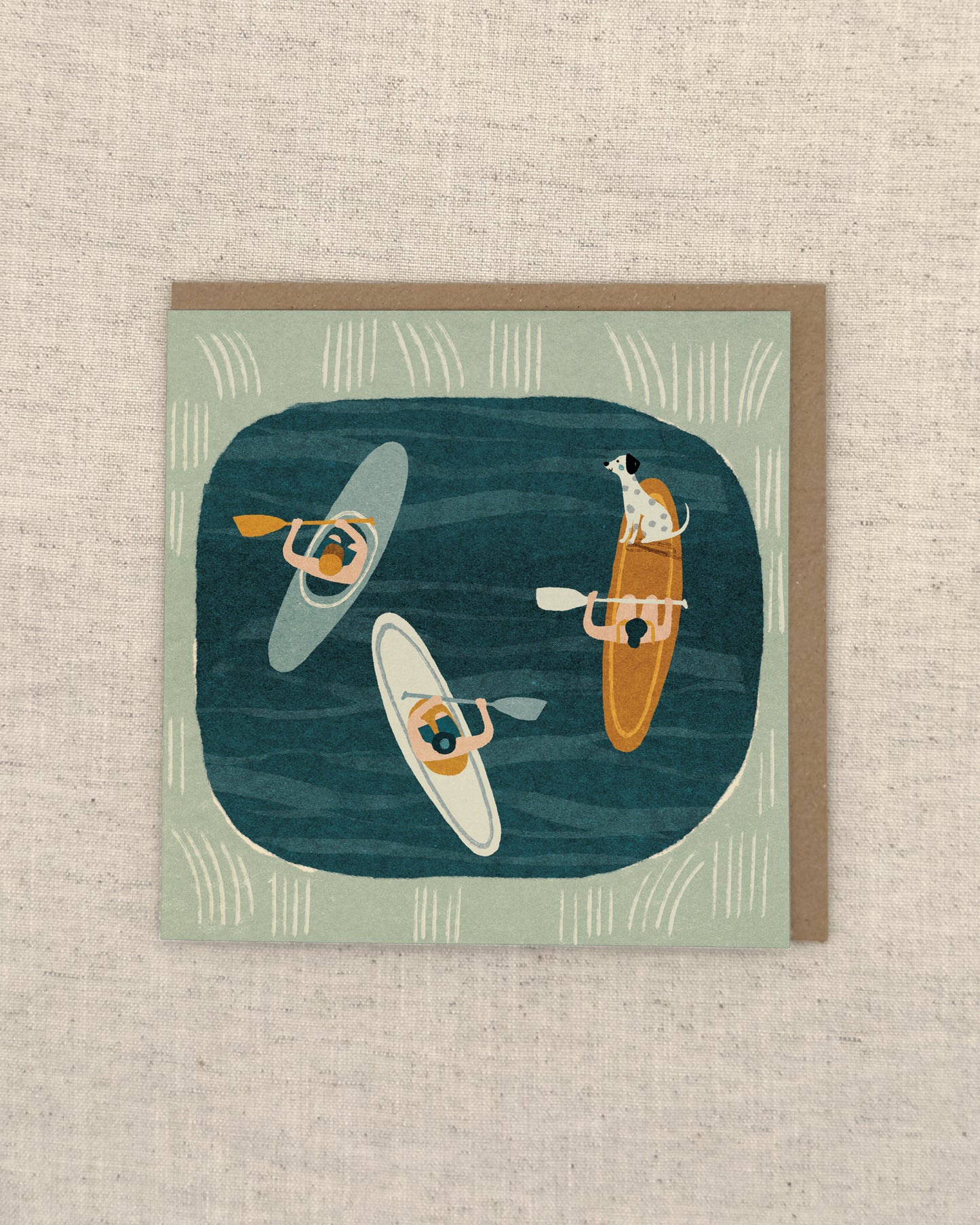 Paddleboarding Greetings Card