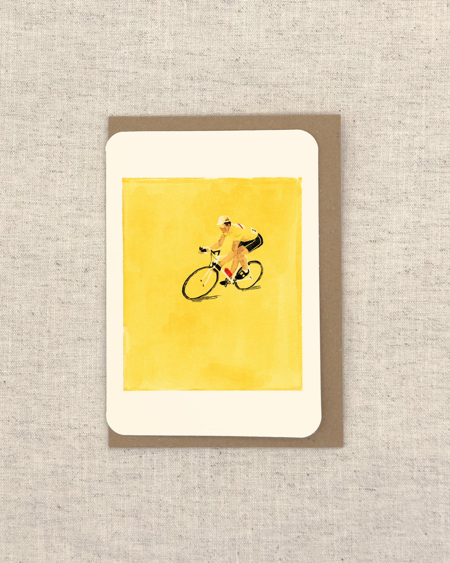 Swatch Cyclist Greetings Card