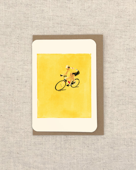 Swatch Cyclist Greetings Card