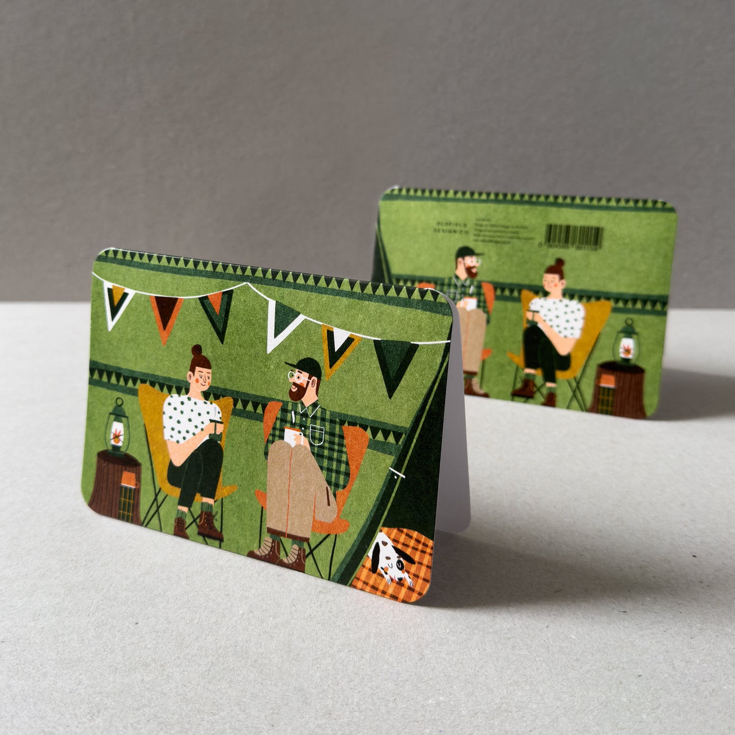 Tent No.1 Greetings Card (Green)