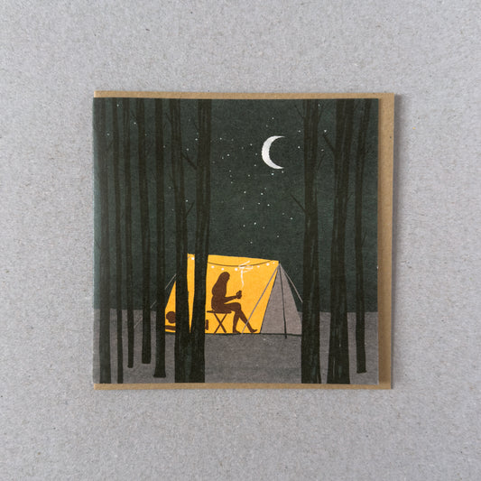 Wild Camping Greetings Card