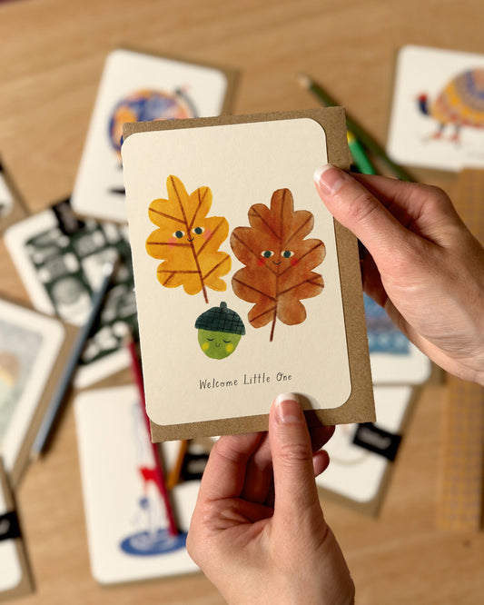 Welcome Little One Greetings Card