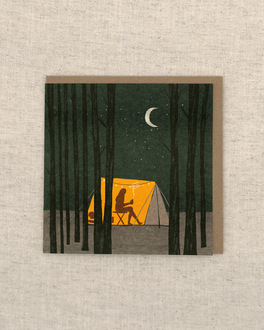 Wild Camping Greetings Card