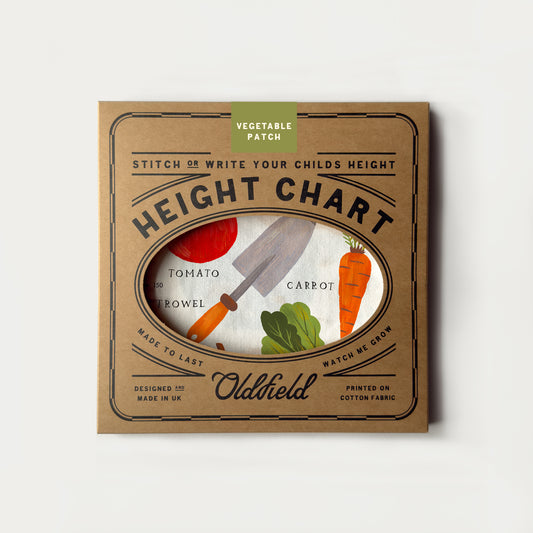 Vegetable Patch Children's Fabric Height Chart