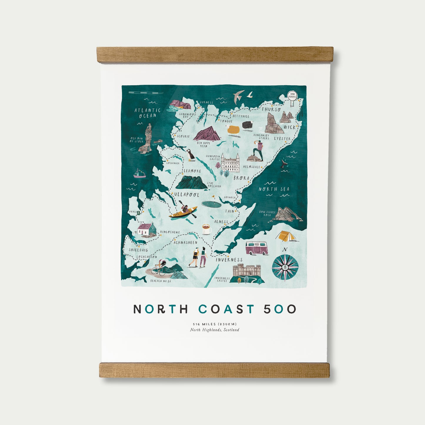 North Coast 500 A3 Route Map – oldfielddesignco