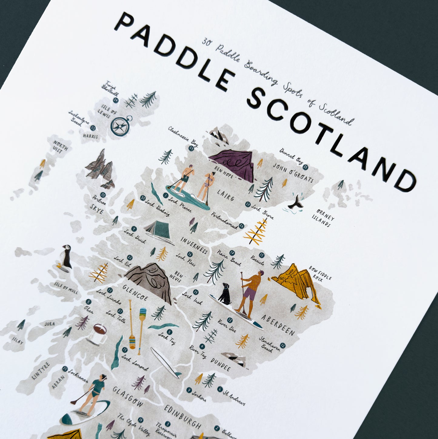 Paddle Scotland A3 Map Checklist