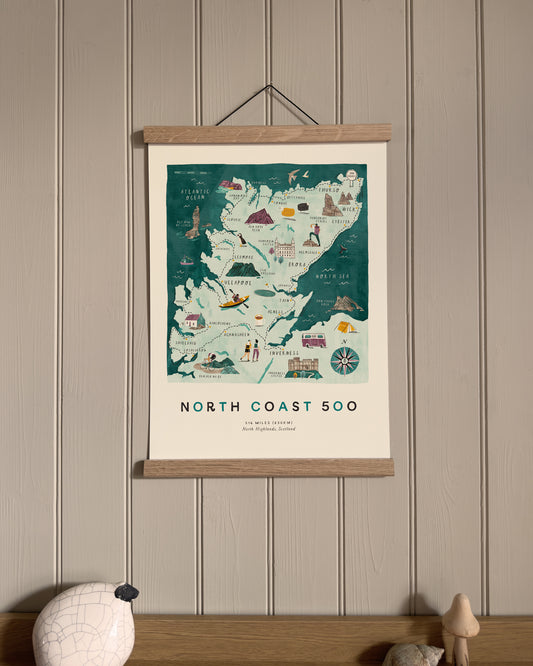 North Coast 500 A3 Route Map
