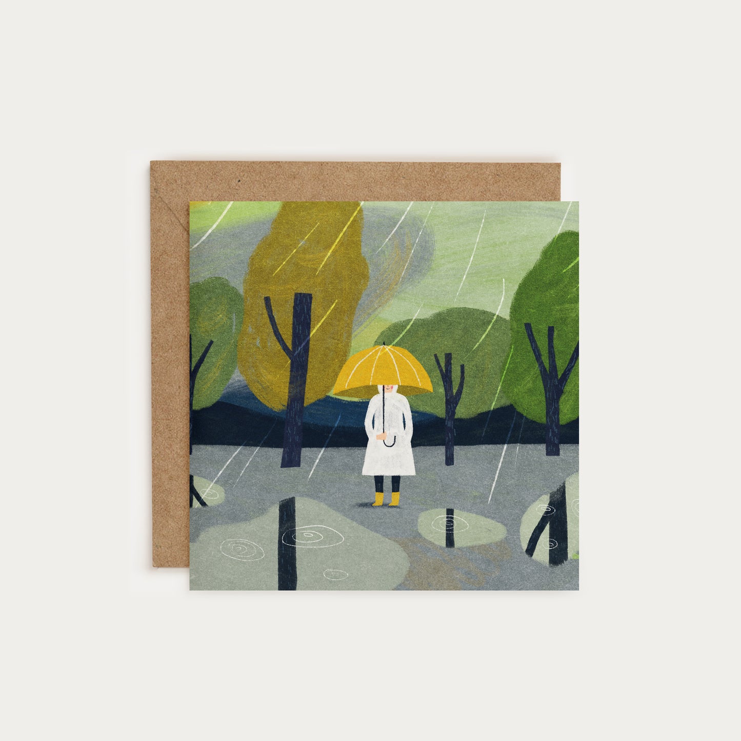 April Showers Greetings Card