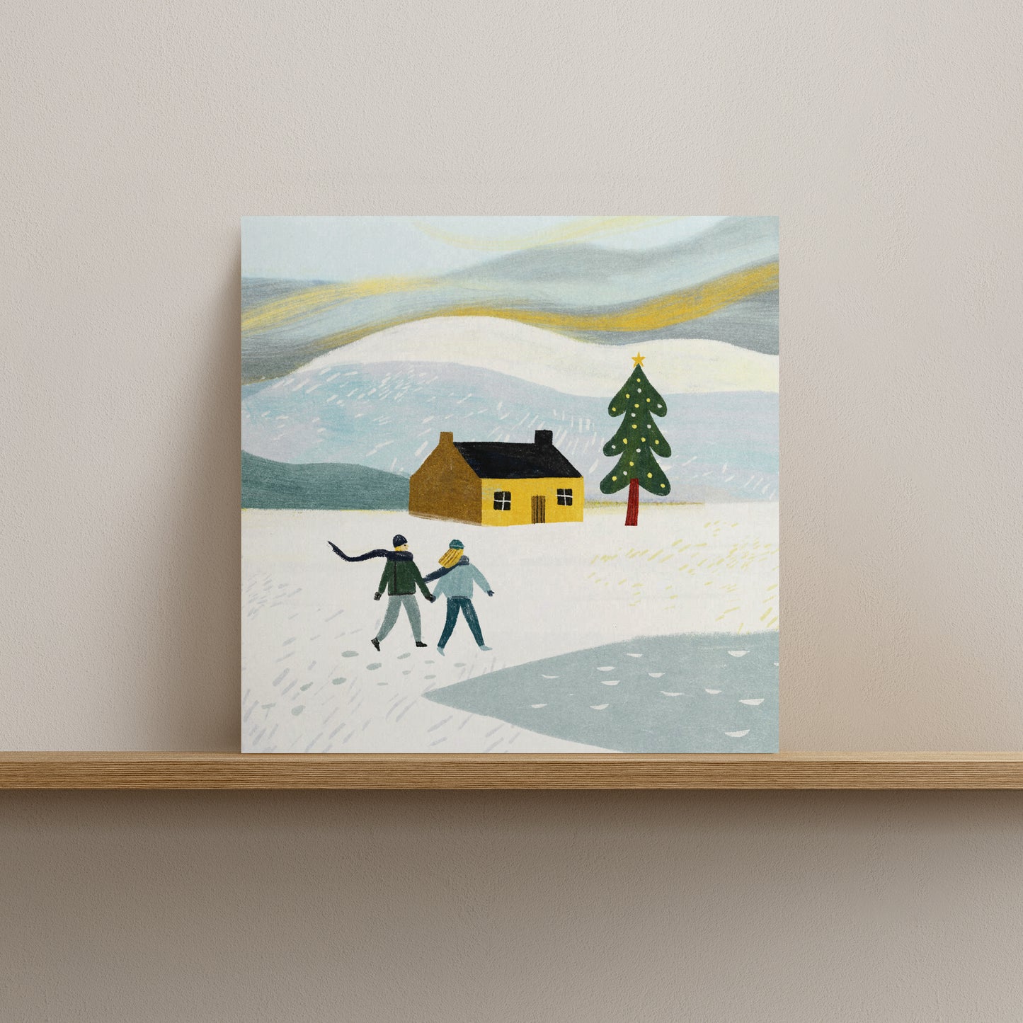 Christmas Walk Greetings Card