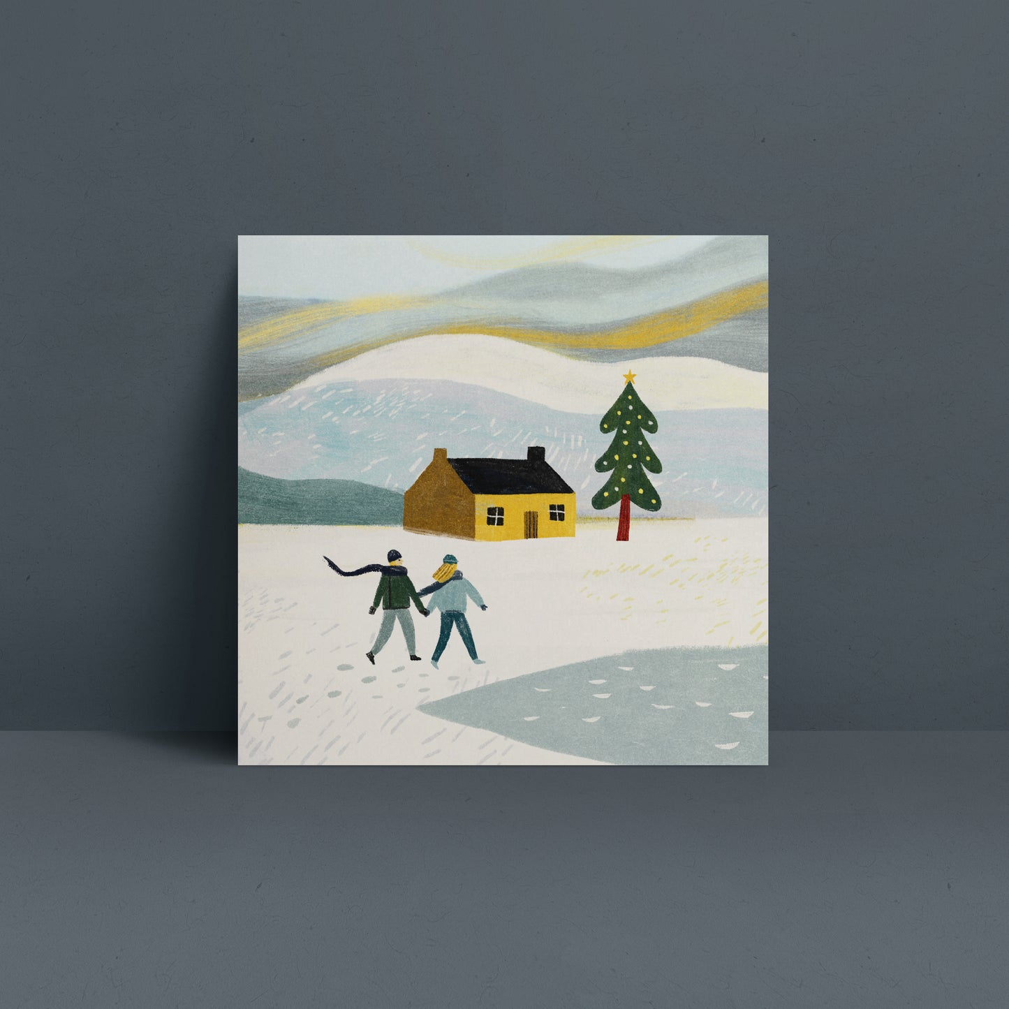 Christmas Walk Greetings Card