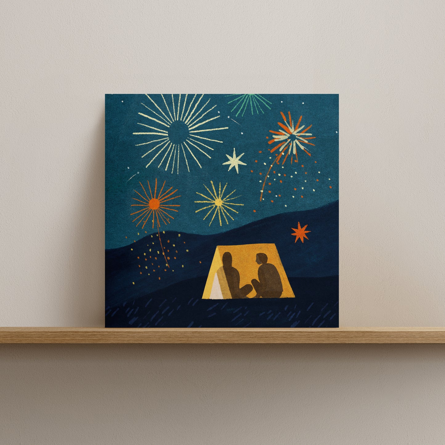 Fireworks Greetings Card