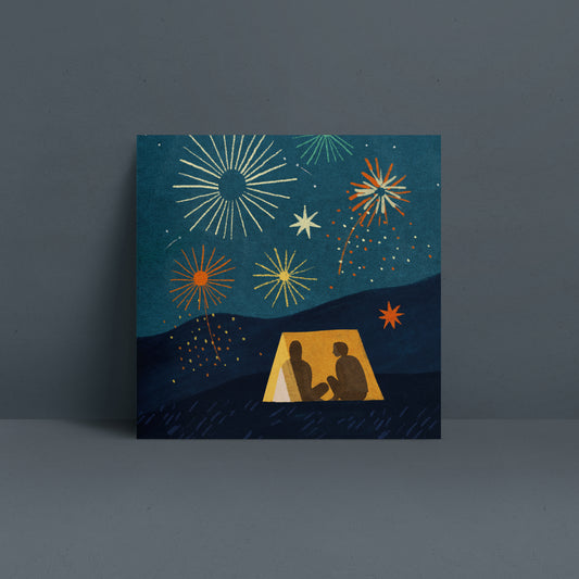 Fireworks Greetings Card