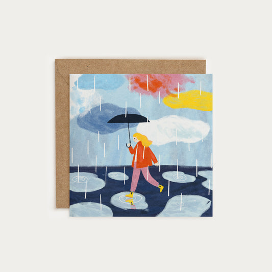 Rainy Day Greetings Card