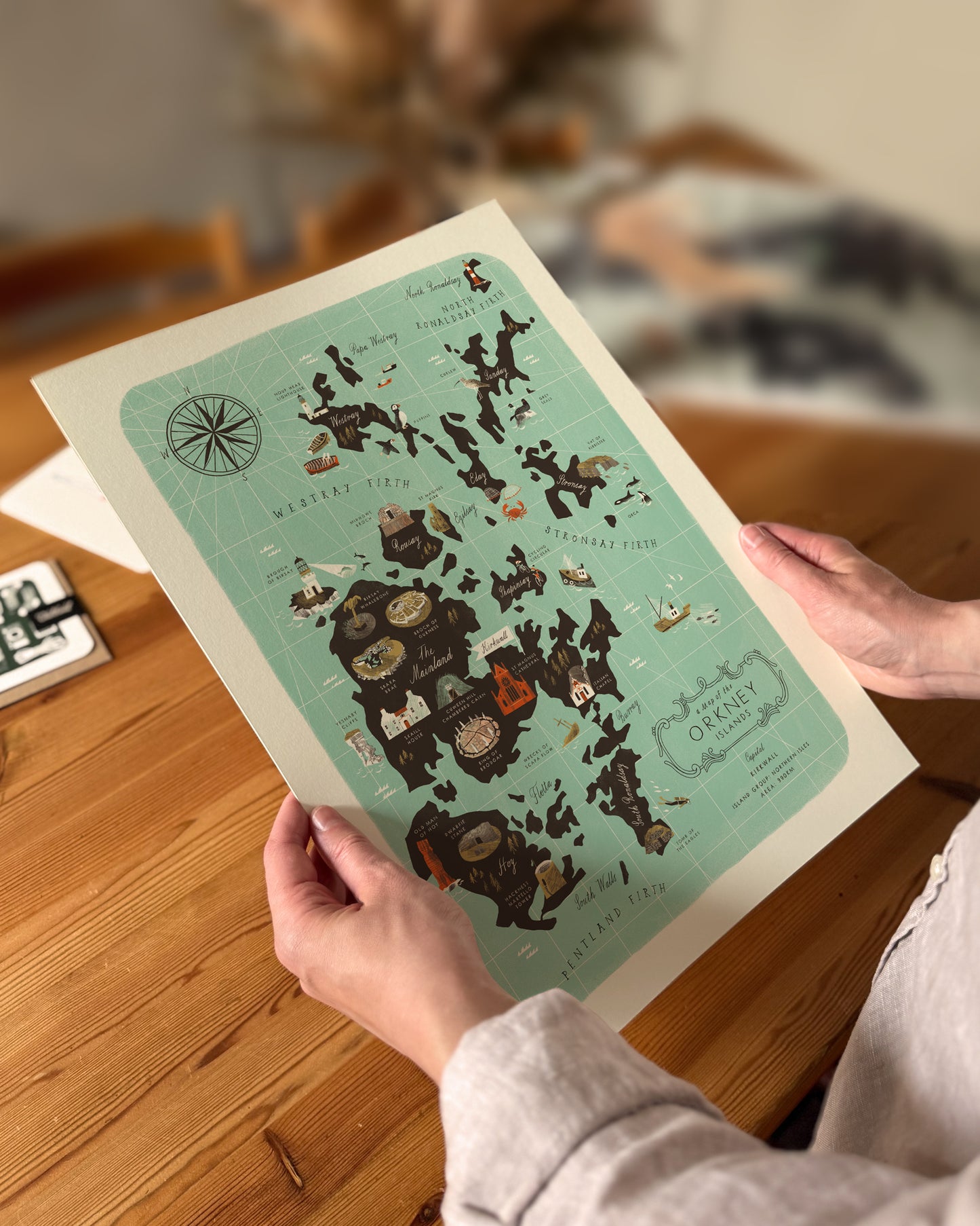 The Orkney Islands A3 Map