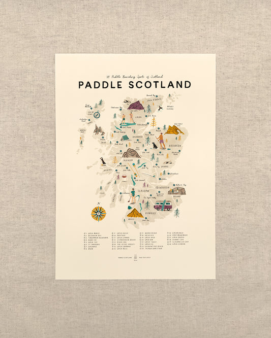 Paddle Scotland A3 Map Checklist