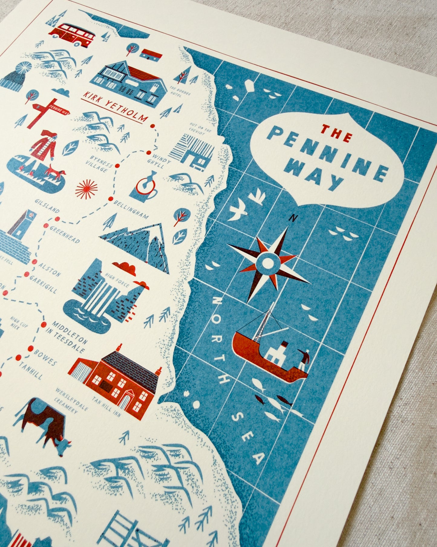Pennine Way A3 Route Map