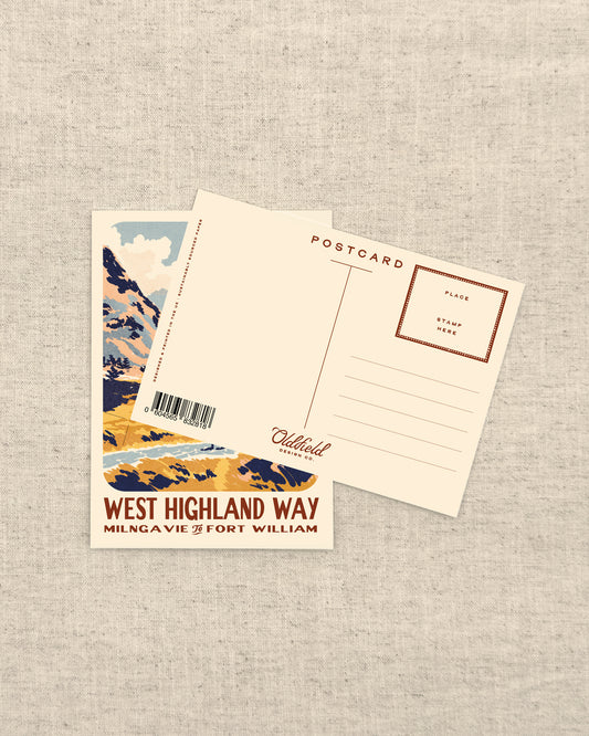 Vintage Visit The West Highland Way Postcard