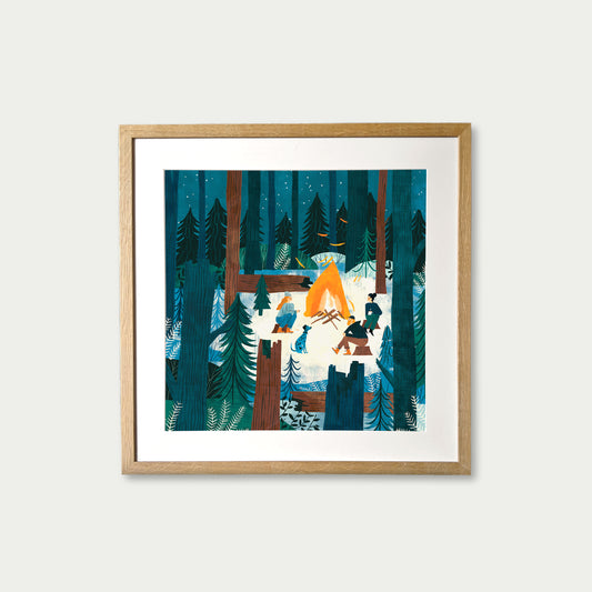 Fire & Stars Art Print